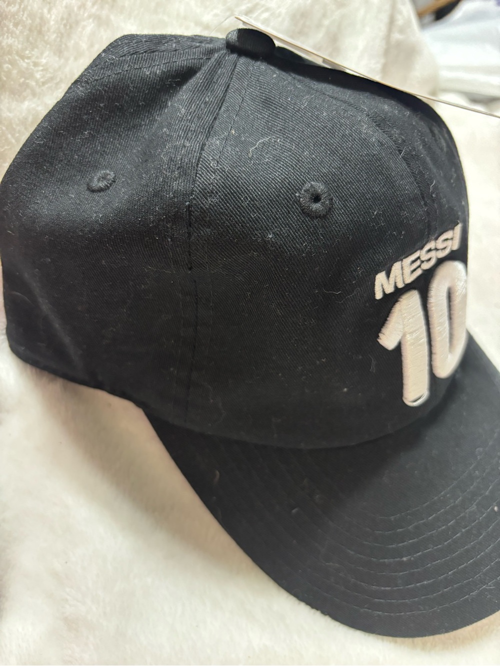 Messi 10 Embroidered Black Baseball Cap AFA - Picture 2 of 6